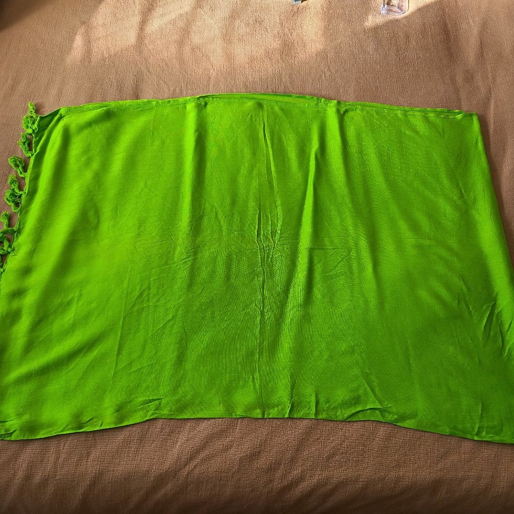 Lime Green Beach Sarong